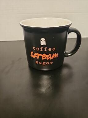 Coffee Scream Sugar Better Life Ghost Halloween Coffee Cup